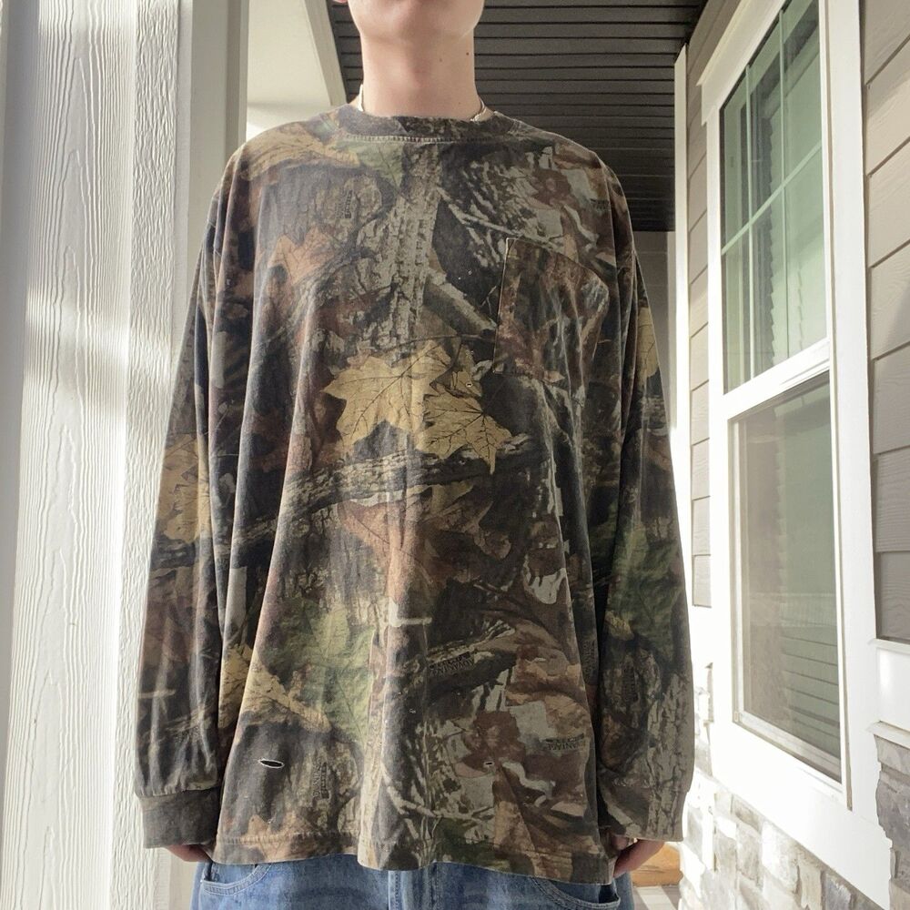 Fieldline Camouflage Cotton Long Sleeve Pocket T-Shirt Men's XL